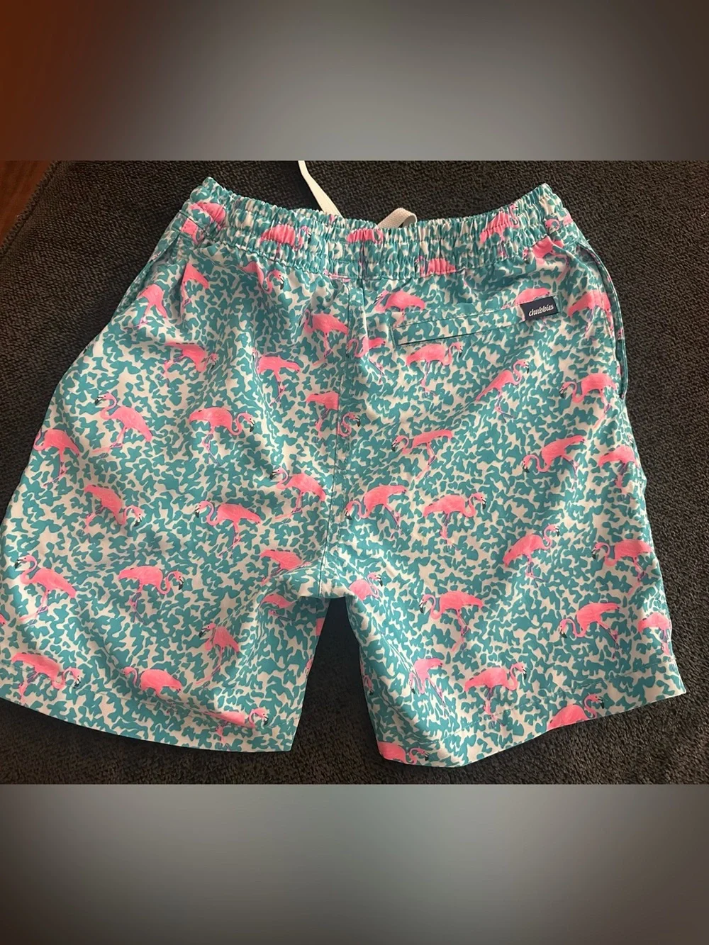 chubbies Kids Flamingo Swim Shorts - Pink & Teal
